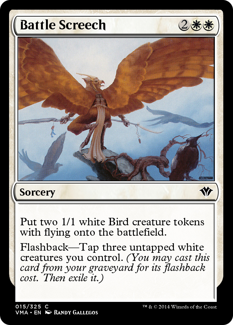 Image of Battle Screech (VMA-015) - Vintage Masters Foil