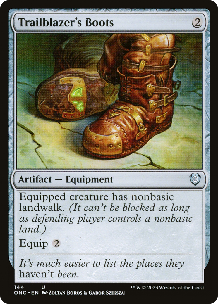 Image of Trailblazer's Boots (ONC-144) - Phyrexia: All Will Be One Commander