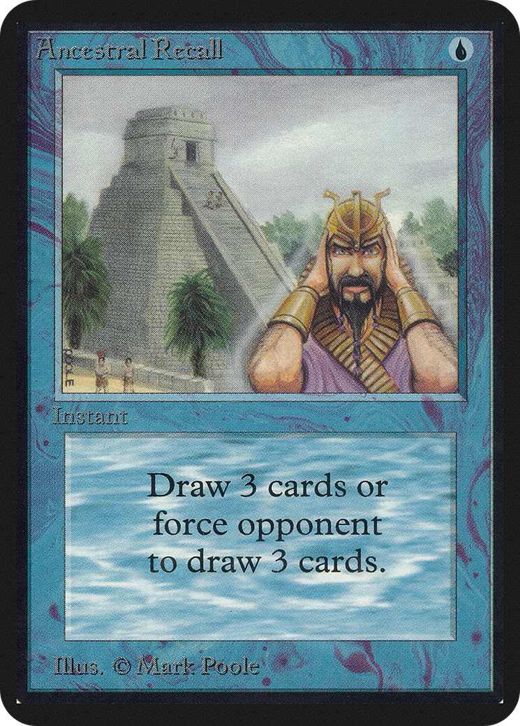Image of Ancestral Recall (LEA-) - Limited Edition Alpha