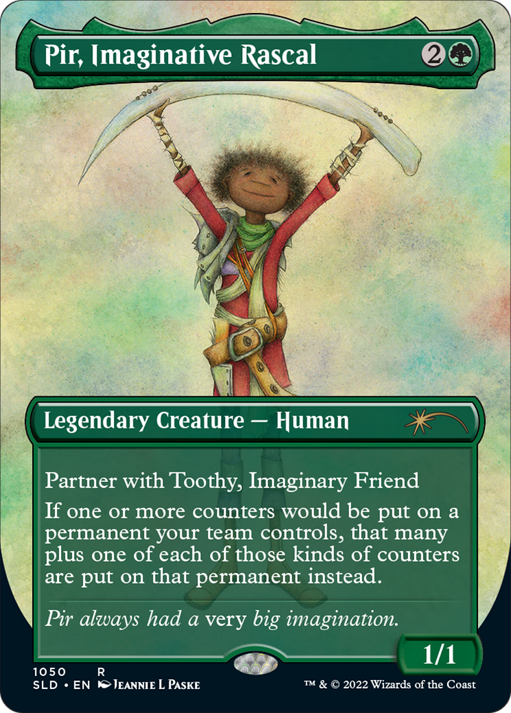 Image of Pir, Imaginative Rascal (Borderless) (SLD-1050) - Secret Lair Drop (Borderless) Foil