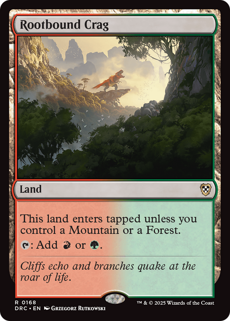 Image of Rootbound Crag (DRC-168) - Commander: Aetherdrift
