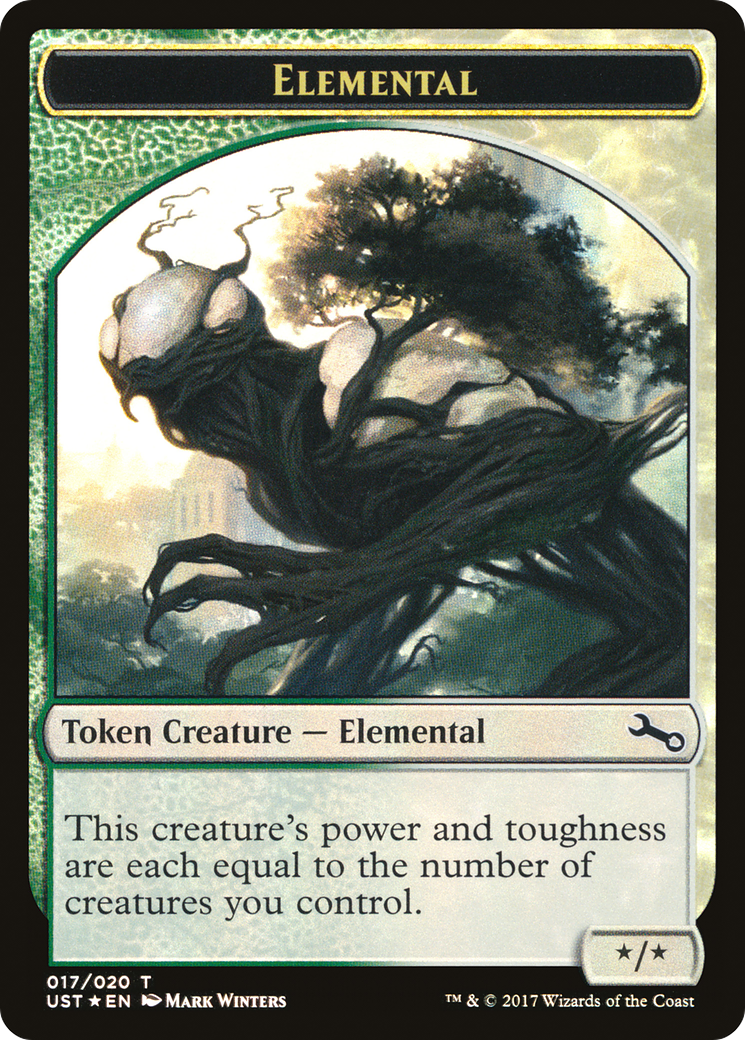 Image of Elemental Token (017) (UST-017) - Unstable Tokens Foil