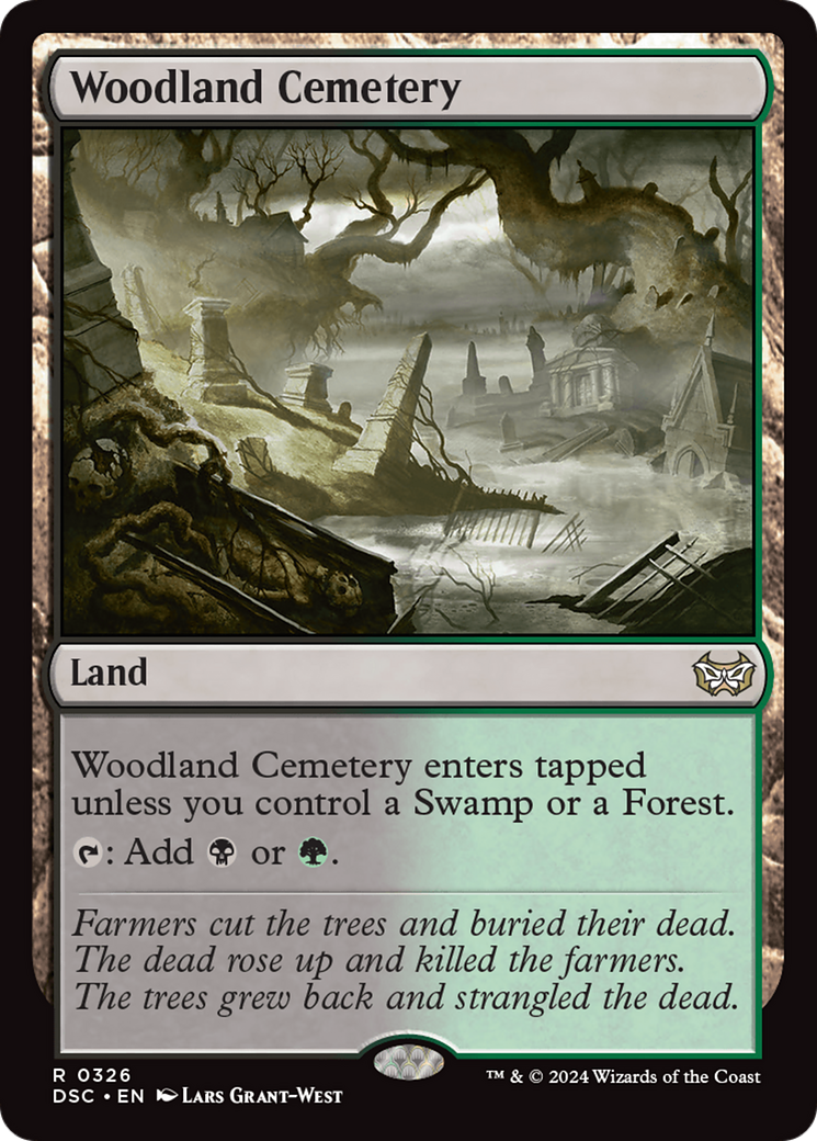 Image of Woodland Cemetery (DSC-326) - Duskmourn: House of Horror Commander