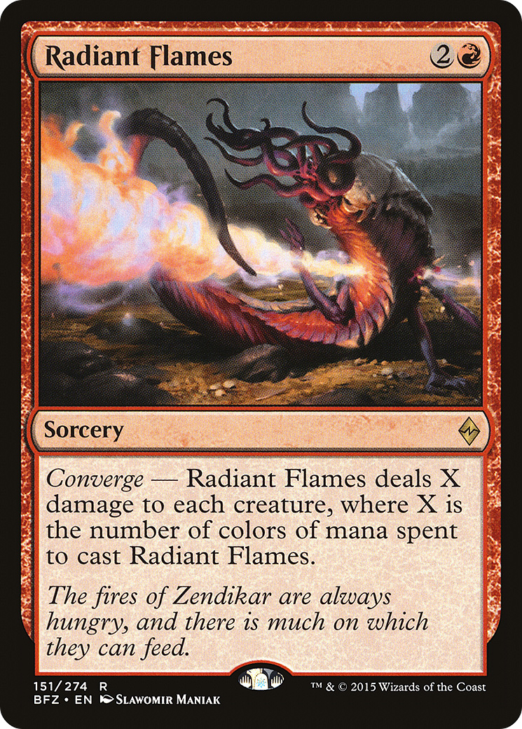 Image of Radiant Flames (BFZ-151) - Battle for Zendikar Foil