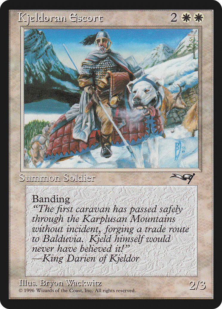 Image of Kjeldoran Escort (ALL-134) - Alliances