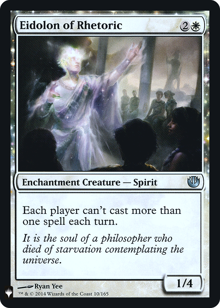 Image of Eidolon of Rhetoric (LIST-JOU-10) - The List: (enchantment) Foil