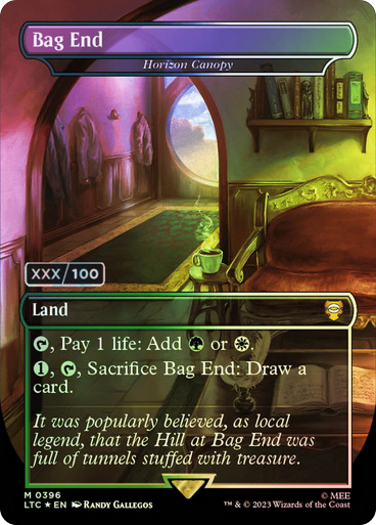 Image of Bag End - Horizon Canopy (Serial Numbered) (LTC-396) - Tales of Middle-earth Commander / Bag End (Borderless) Foil