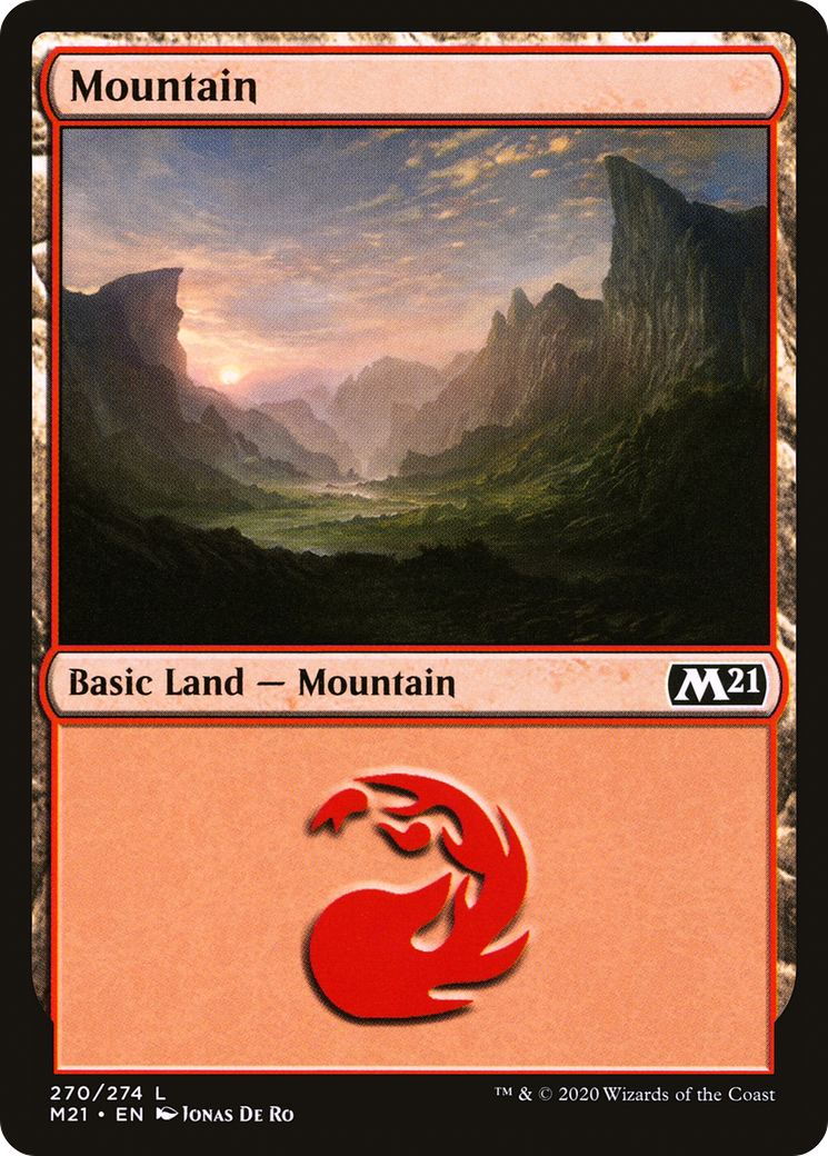 Image of Mountain (270) (M21-270) - Core Set 2021 Foil