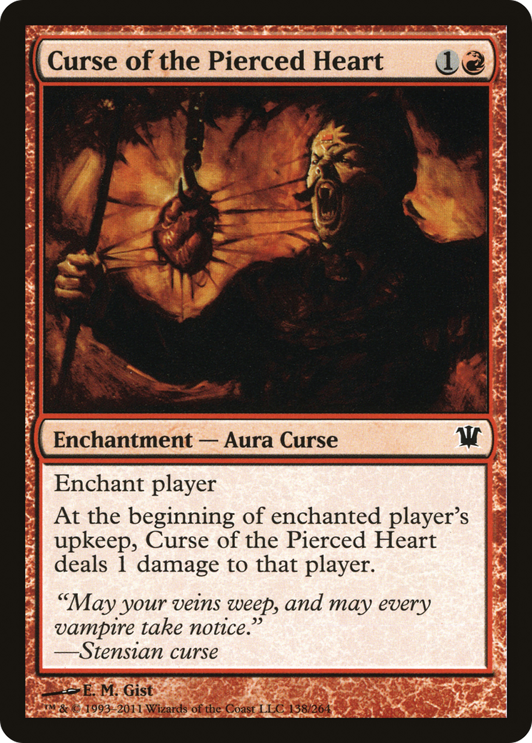 Image of Curse of the Pierced Heart (ISD-138) - Innistrad Foil