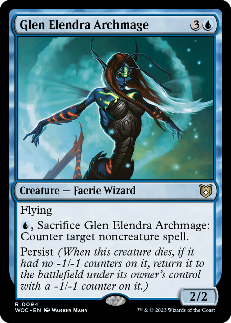 Image of Glen Elendra Archmage (WOC-094) - Wilds of Eldraine Commander