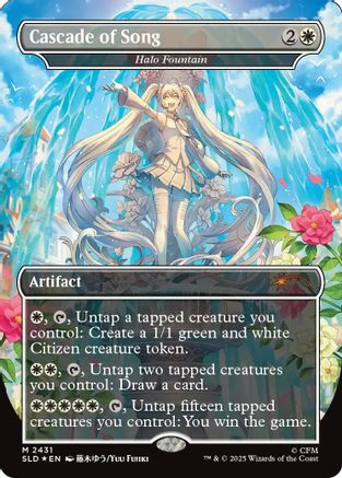 Image of Cascade of Song - Halo Fountain (SLD-2431) - Secret Lair Drop Series Foil