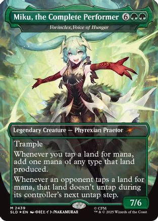 Image of Miku, the Complete Performer - Vorinclex, Voice of Hunger (SLD-2439) - Secret Lair Drop Series Foil