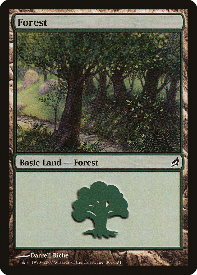 Image of Forest (301) (LRW-301) - Lorwyn Foil
