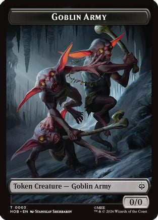 Image of Goblin Army (0003) // Treasure (0012) Double-Sided Token (HOB-3 // 12) - The Hobbit Foil