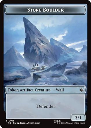 Image of Stone Boulder // Bear Double-Sided Token (HOB-11 // 7) - The Hobbit Foil