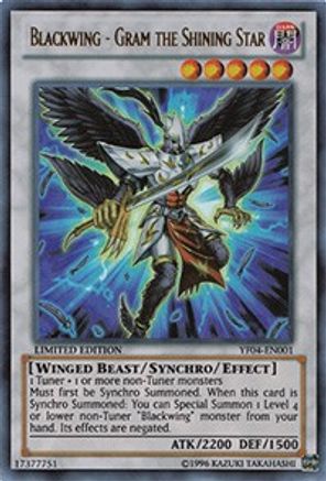 Image of Blackwing - Gram the Shining Star (YF04-EN001) - Yu-Gi-Oh! 5D's Manga Promotional Cards Limited