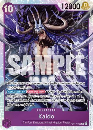 Image of Kaido (063) (OP17-063) - The World's Strongest Warriors Foil