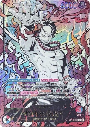 Image of Portgas.D.Ace (English Version 3rd Anniversary Set) (OP13-002) - One Piece Promotion Cards Foil