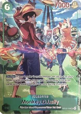 Image of Monkey.D.Luffy (118) (English Version 3rd Anniversary Set) (OP13-118) - One Piece Promotion Cards Foil