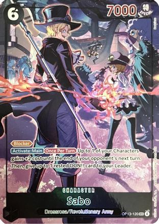 Image of Sabo (120) (English Version 3rd Anniversary Set) (OP13-120) - One Piece Promotion Cards Foil