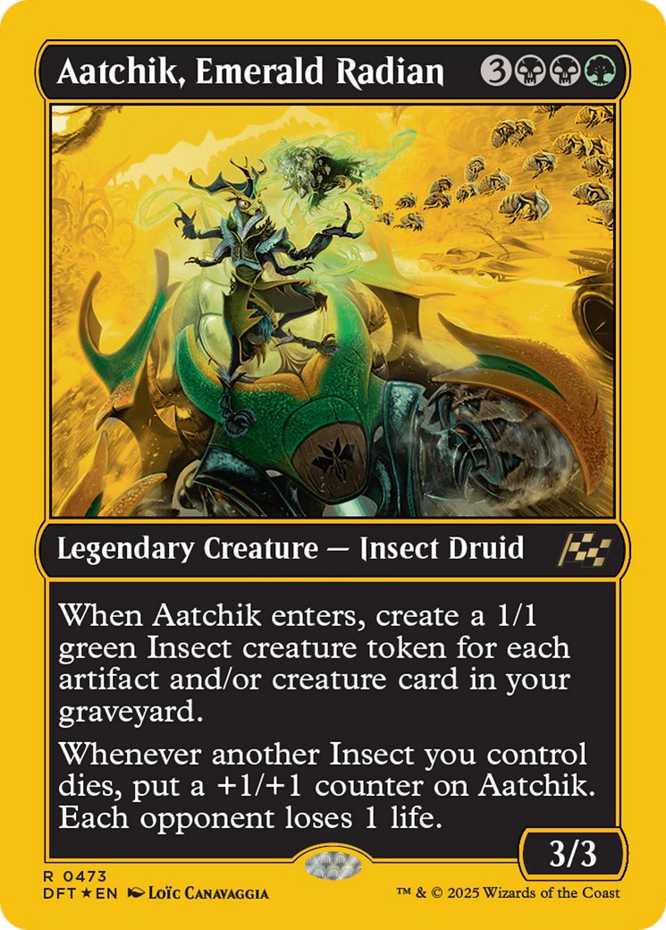 Image of Aatchik, Emerald Radian (First-Place Foil) (DFT-473) - Aetherdrift Foil