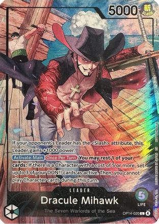 Image of Dracule Mihawk (2026 PSA Magazine Promo) (OP14-020) - One Piece Promotion Cards Foil