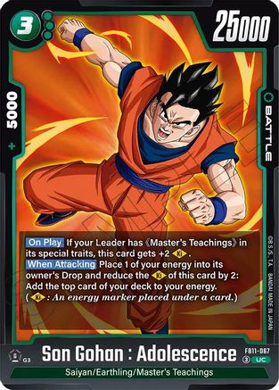 Image of Son Gohan : Adolescence - FB11-067 (FB11-067) - Brightness of Hope