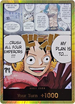 Image of DON!! Card (Alternate Art) - The World's Strongest Warriors Foil