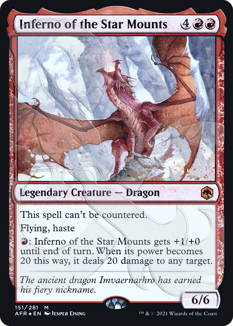 Image of Inferno of the Star Mounts (AFR&-151) - Adventures in the Forgotten Realms Promos Foil