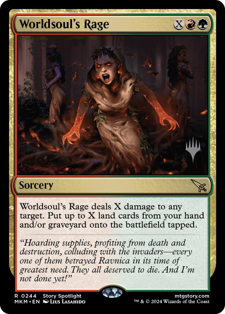 Image of Worldsoul's Rage (PPMKM-244) - Murders at Karlov Manor Promos Foil