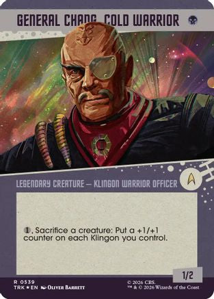 Image of General Chang, Cold Warrior (Showcase) (0539) (Surge Foil) (TRK-539) - Star Trek Foil