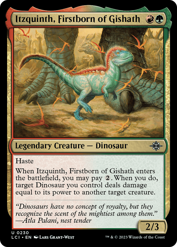 Image of Itzquinth, Firstborn of Gishath (LCI-230) - The Lost Caverns of Ixalan