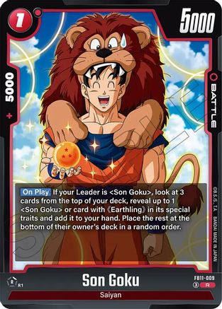 Image of Son Goku - FB11-009 (FB11-009) - Brightness of Hope Holofoil