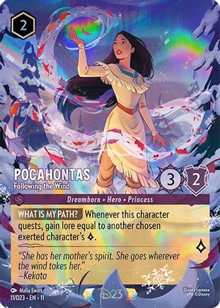 Image of Pocahontas - Following the Wind (11) - D23 Promos Holofoil