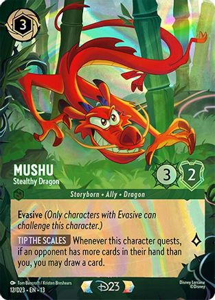 Image of Mushu - Stealthy Dragon (12) - D23 Promos Holofoil