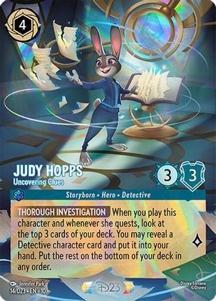 Image of Judy Hopps - Uncovering Clues (14) - D23 Promos Holofoil