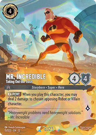 Image of Mr. Incredible - Taking Out the Trash (15) - D23 Promos Holofoil