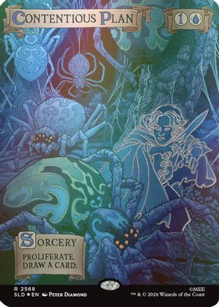 Image of Contentious Plan (Out Of Sight Foil) (SLD-2568) - Secret Lair Drop Series Foil