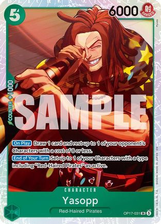 Image of Yasopp (OP17-031) - The World's Strongest Warriors Foil