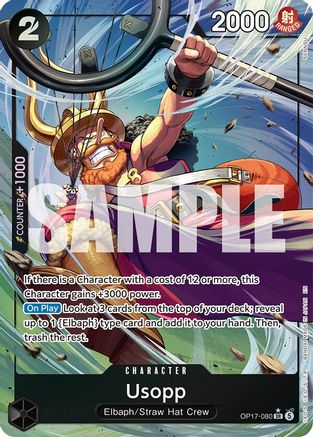 Image of Usopp (Alternate Art) (OP17-080) - The World's Strongest Warriors Foil