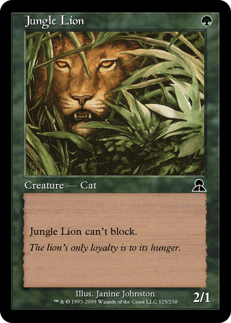 Image of Jungle Lion (ME3-125) - Masters Edition III Foil