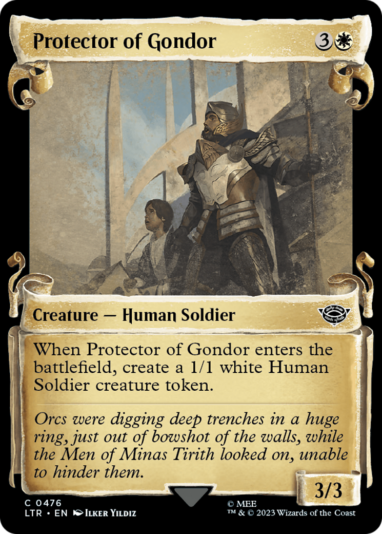 Image of Protector of Gondor (Showcase Scrolls) (LTR-476) - The Lord of the Rings: Tales of Middle-earth: (Showcase) Foil