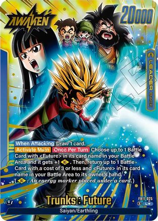 Image of Trunks : Future/Son Gohan : Future // Trunks : Future (Alternate Art) (FB11-025) - Brightness of Hope Holofoil