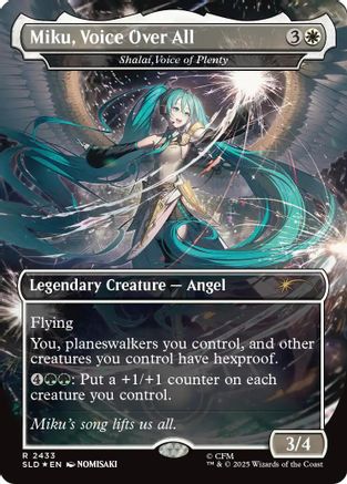 Image of Miku, Voice Over All - Shalai, Voice of Plenty (SLD-2433) - Secret Lair Drop Series Foil