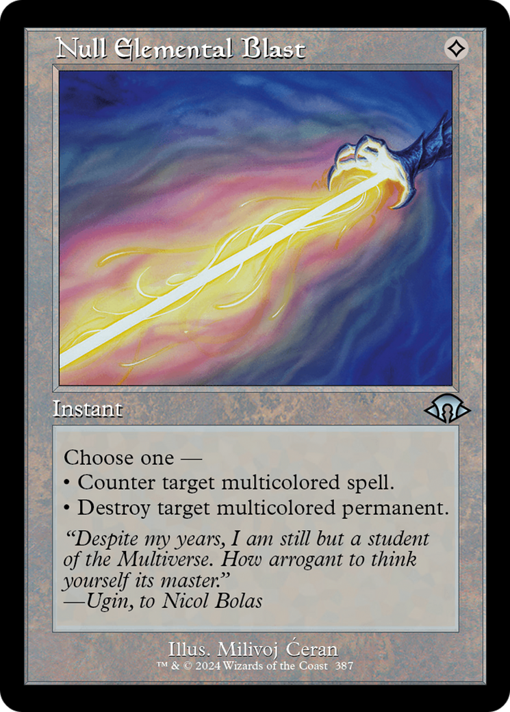Image of Null Elemental Blast (Retro Frame) (MH3-387) - Modern Horizons 3