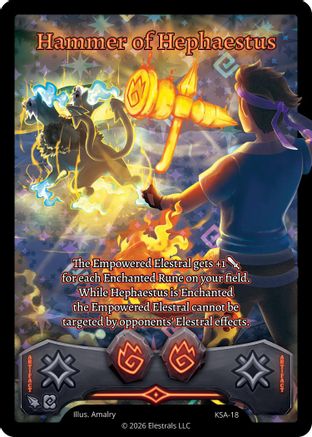 Image of Hammer of Hephaestus (KSA-18) - Awakened Promos Holo