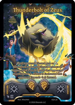 Image of Thunderbolt of Zeus (KSA-20) - Awakened Promos Holo