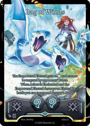 Image of Bag of Winds (KSA-21) - Awakened Promos Holo