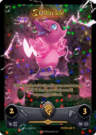 Image of Quackle (Stellar) (KSA-46) - Awakened Promos Holo