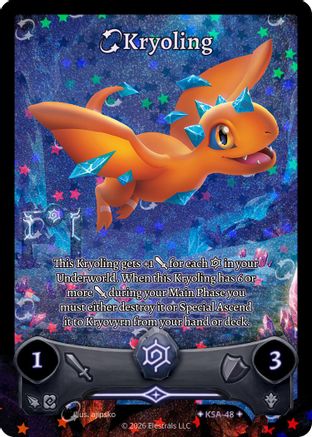 Image of Kryoling (Stellar) (KSA-48) - Awakened Promos Holo